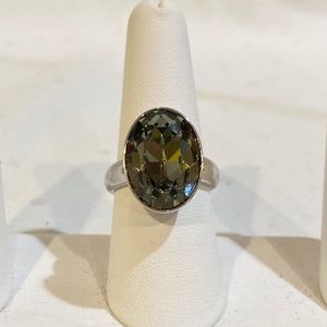 Touchstone Crystal, Eclipse Ring - Size 8, Original box with sleeve.